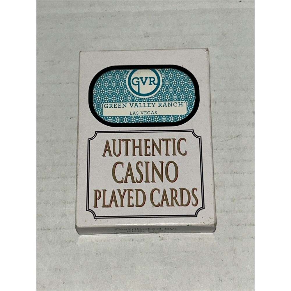 Authentic Casino Playing Cards - Green Valley Ranch Las Vegas - NEW SEALED